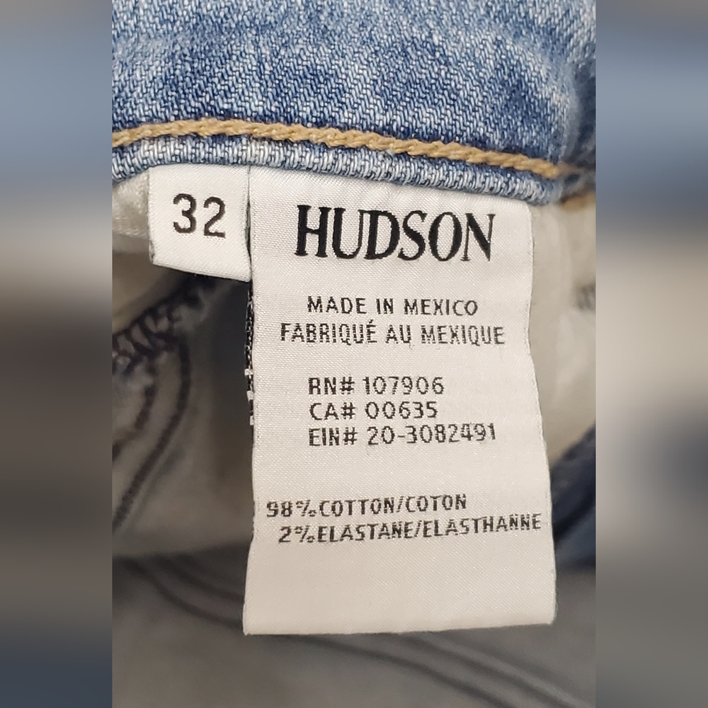 HUDSON size 32- Blue Jeans Light Wash - Picture 7 of 13